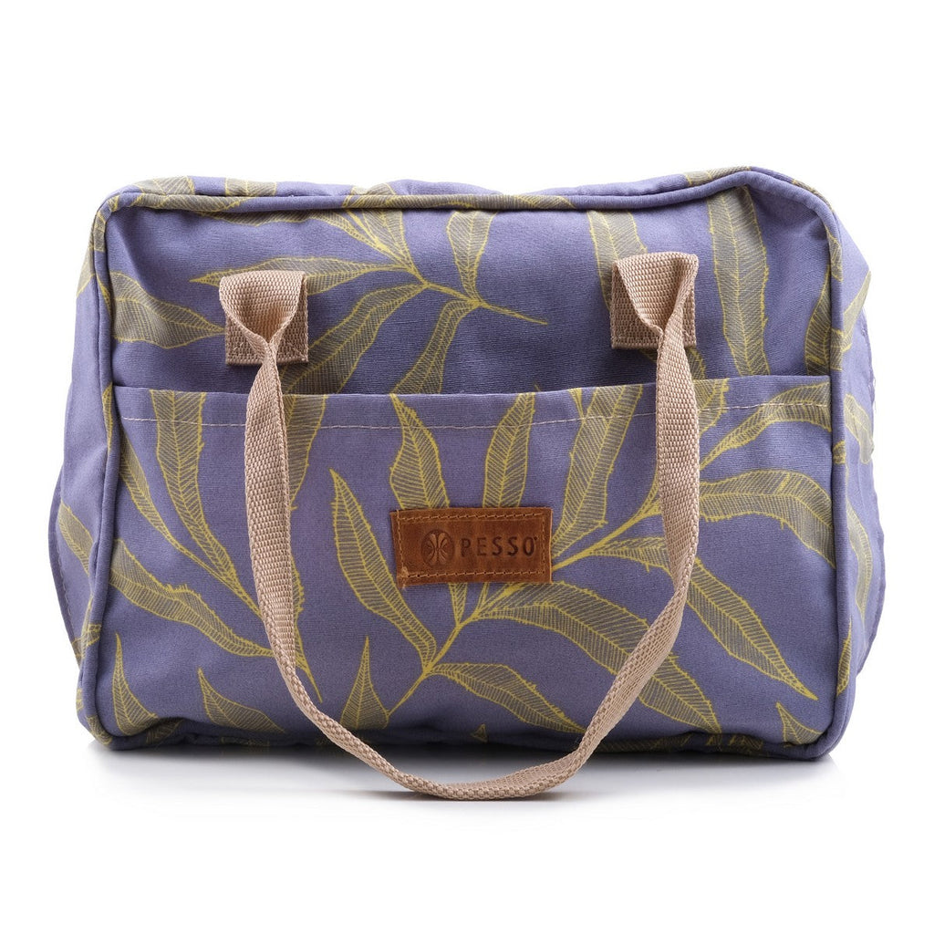 Pesso Shoe Bag Grey/Green Leaf