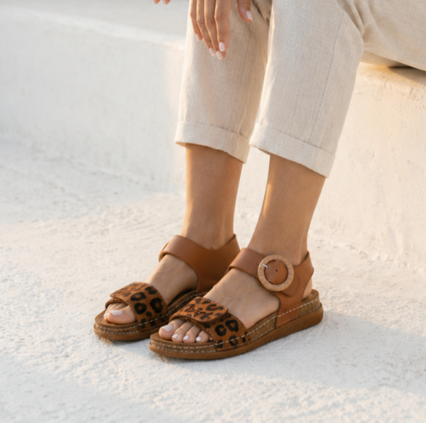 Pesso Blair Tan Leopard